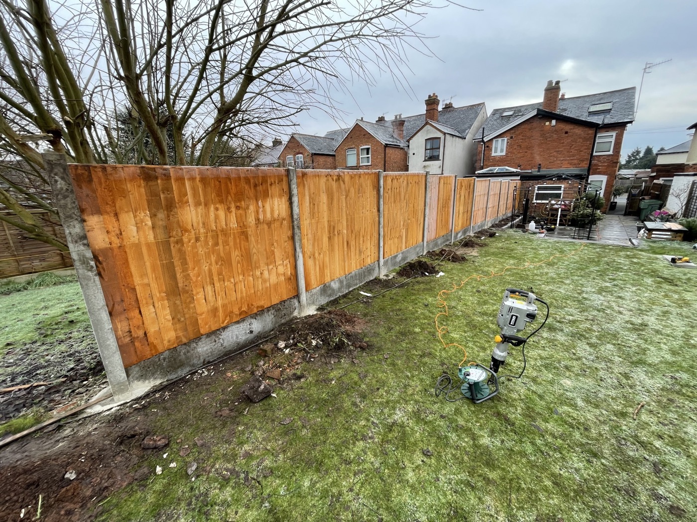 Garden fencing installation in Bromsgrove