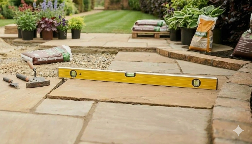 Garden landscaping and patio work in Stoke Prior